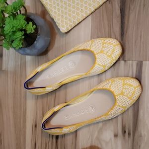 Rothy's Daisy yellow flats size 8